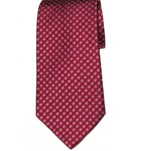 Brooks Brothers English Silk Tie Red Pink Gray